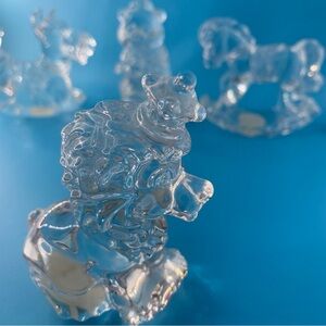 Princess House Lead Crystal Rocking Animals Decor Accents